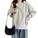 European American Style Women's Hooded Sweatshirt, Spring And Autumn Thin Large Size Loose Slimming Design With Spliced_ecoleips.com