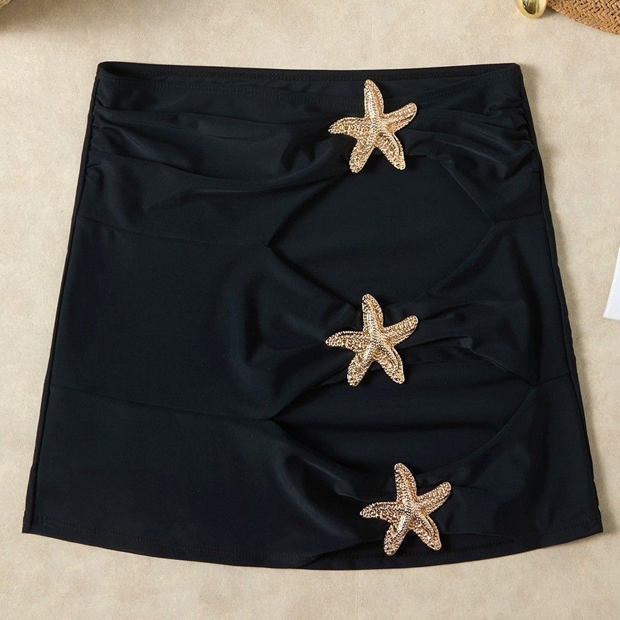 New 2025 Women's Short Swimsuit Skirt Slimming European And American Style for Beach Hot Spring Cross Border E-commerce Half Skirt_ecoleips.com