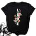 Summer European And American Cross-border Foreign Trade Wholesale T-shirts, Round-neck Casual Plus-size Loose_ecoleips.com