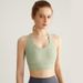 Women's Clothing High Strength Shock Proof Bra Nude Sports Underwear Women's Running Fitness Yoga Clothes One Piece Cup Large Size_ecoleips.com
