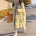 girl Women's Korean Style Mid-Length 2025 Winter New Loose Casual Coat Thickened Warm Fashion Cotton Padded Jacket_ecoleips.com