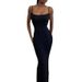 European And American Foreign Trade Women's Fishtail Solid Color, Sexy, Slim-fit, Peach-butt, Strapless Summer Dress,_ecoleips.com