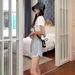 Summer Women's Sporty Casual Wide Leg Shorts Korean Style Leggings Yoga Loungewear Pajama Pants with Contrasting Trim_ecoleips.com