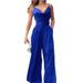 Women's Clothing new fashion and sexy V-neck belt waist suspender suit pants_ecoleips.com