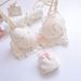 girl Long-term Japanese Style Two-tone Water-soluble Embroidery Film Cup Wireless Fresh Girl Cute Push-up Bra Set_ecoleips.com