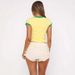 Summer Sexy Hot Girl Printed Letter Crop Top European American Style Cross Border Women's Clothing_ecoleips.com