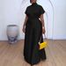 Women's Clothing Satin Silky Strap Flying Sleeve Wide Leg Two Piece Suit_ecoleips.com