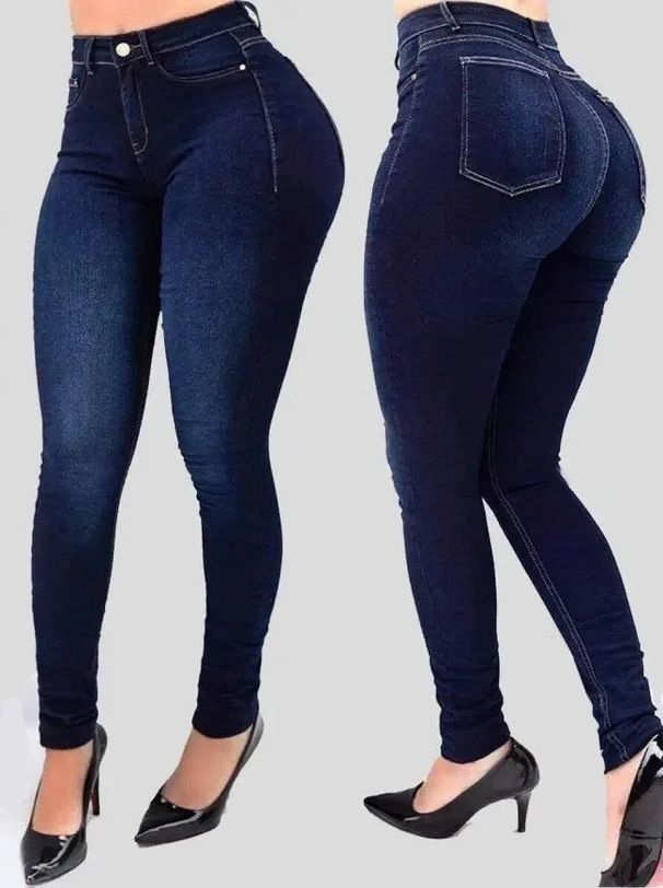 Women's High-Waisted Slim Fit Skinny Jeans Solid Color Elastic Casual Denim Jeans For Spring/Autumn Summer_ecoleips.com