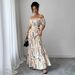 2025 Best-Selling New Women's Elenzga Elegant Long Dress With Open Back And Off-Shoulder Straps_ecoleips.com