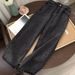 2025 Women's Straight-Leg Jeans, Versatile Student Korean Style Loose Slimming Wide-Leg Pants, Vintage Casual Dad_ecoleips.com