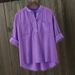European And American Large-size Women's White Shirt With Seven-quarter Sleeves, Loose And Casual Design V-neck Shirt, Round Neck._ecoleips.com