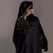 F422 Foreign Trade Cross-Border E-commerce Independent Station Arabic Embroidery Floral Fashionable Outerwear Abaya Robe_ecoleips.com