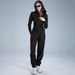 Premium Fleece-Lined Yoga Set – Zip Hoodie & High-Waisted Lounge Pants For Women, Gym To Street Comfort_ecoleips.com