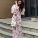 European American Cross-Border 2025 Spring New Sweet And Sexy Elegant Short-Sleeve Long Floral Dress For Women_ecoleips.com