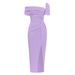 Women's Clothing Ins Fashion Sexy Tube Top Short Sleeve Irregular Dress For Women_ecoleips.com