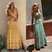 Women's Clothing Internet Celebrity Ins Same Style Printed V Neck Waist Sexy Slim Dress_ecoleips.com