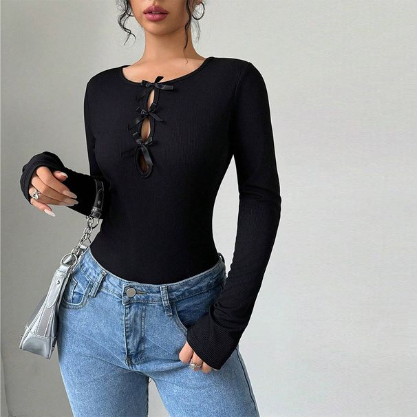 Voya Women's T-shirt With Round Neck, Slim Fit And Versatile Interior, Base Top, Summer Short Sleeved T-shirt For Women_ecoleips.com