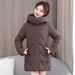 High-end Mid-length, 2025 Winter New Korean Fashion Jacket For Women, Plus Size Slim Cotton Coat_ecoleips.com