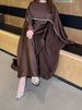 Women's Clothing Women's Muslim Pearl Chain Daily Commuter Cape Robe_ecoleips.com