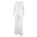 European And American Autumn New Milk Silk Comfortable Skin-Friendly Sleeve Long Pants Wearable Pajama Set Homewear_ecoleips.com