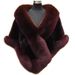 K Faux Mink Fox Fur Faux Fur Cape Women's Cloak Faux Fur Coat Evening Cape New Model_ecoleips.com
