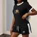 Queen Crown Print Women's Summer Outfit Set Short Sleeve Top & Shorts Casual Luxury England Style Fashion Polyester_ecoleips.com
