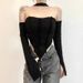 In-stock Cross-border 2024 European And American Style New Women's Clothing, Solid Color Slim-fit Cropped Top,_ecoleips.com
