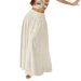 Elegant A-Line Long Skirt for Women Solid Color Perfect for Vacation And Casual Wear_ecoleips.com