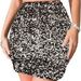 Women Sequin Sparkly Elastic Bodycon Mini Skirt Night Out Party_ecoleips.com