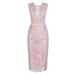 European And American Foreign Trade New Wedding Sexy Lace Slim-fit Bodycon Evening Dress_ecoleips.com