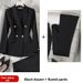 Elegant Rose Red Women's 3-Piece Suit Set - Blazer With Pants & Skirt (S-5XL)_ecoleips.com