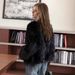 Turnable Stand-up Collar Fox Fur Jacket Women's Fur Top_ecoleips.com