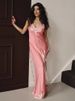 Blifanbo Lace Spaghetti Strap Irregular Sexy Maxi Dress Women Split High Waist Patchwork Sleeveless Backless Club Party Dress_ecoleips.com