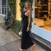 Women's Sexy Halter Neck Summer Dress Bodycon Fitted Large Open Back Floor Length Long Dress For Casual Outing_ecoleips.com