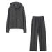 Luxury Cashmere-Silk Blend Lounge Set – Ultra-Soft Thermal Home & Outdoor Wear (M-XXL)_ecoleips.com