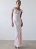 JULISSA MO Patchwork Sexy See Through Lace Women Maxi Dress Blue Square Collar Evening Dress Spring Slim Elegant Party Clubwear_ecoleips.com