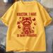 Houston I Have So Many Problems T-shirts Women Funny Raccoon In Space Vintage Animal Space T Shirt Casual Summer Tops_ecoleips.com