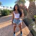 Aria Basics Aria Basics European And American 2023 Summer New Women's Denim Shorts Cotton Loose High-Waist Five-Point Pants_ecoleips.com