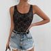 2026 Women's Sheer Lace Hollow out Cross-Border Sexy Bodysuit Fashionable High-Quality Jumpsuit Romper for Europe And America_ecoleips.com