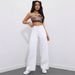 European And American Cross-Border New High-Waisted Slimming Loose Floor-Length Flared Straight-Leg Pants Casual Jeans_ecoleips.com