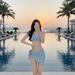 Retro Plaid Three Piece Swimsuit Set Cute Girly Bikini with Small Bust Push up for Women_ecoleips.com