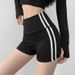 Women's Peach Shaped Fit Sports Shorts Elastic Running Yoga Three Point Pants Perfect For Summer No Awkward Lines_ecoleips.com