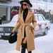 2025 Autumn/Winter European American Women's Fashion New Cross-Border Double-Breasted Woolen Coat With Suit Collar And_ecoleips.com