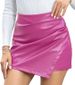 2025 New Loose Casual Women's Leather Skirt Shorts_ecoleips.com