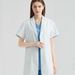 Women's Clothing Medium And Short Anti Wrinkle White Coat Long Sleeved Oral Hospital Medical Beauty Doctor Short Sleeved Work Clothes_ecoleips.com