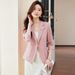 Elegant Slim-Fit Blazer & Camisole Dress Set - Office Ready Blazer With Sleeveless Stretch Dress For Women_ecoleips.com