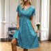Women's Trendy Summer Dress Short Sleeve Ditsy Floral Print Elegant Casual Daily Vacation Wear_ecoleips.com
