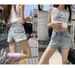 Old Low-rise Short Jeans, New Elastic Hip-wrapped Short Hot Pants_ecoleips.com