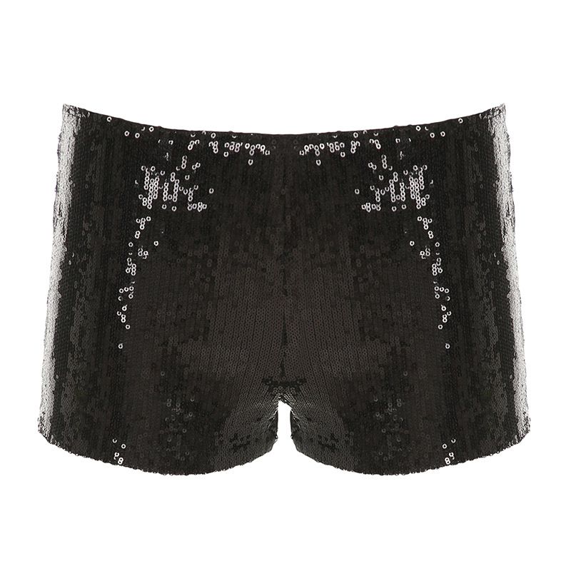 Retro Sequins Tube Top Bubble Skirt Set Women Sexy Glitter Ruffle Irregular Skirts Slim Shorts Sets Lady 2025 Chic Street Outfit_ecoleips.com