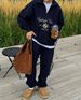 Oversized Semi-Zip Hoodie – Streetwear Pullover With Drop Shoulder (Unisex Fit, Heavyweight Cotton, Vintage Print)_ecoleips.com